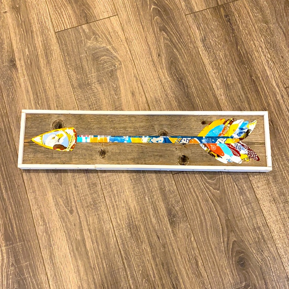 Up cycled Arrow artwork